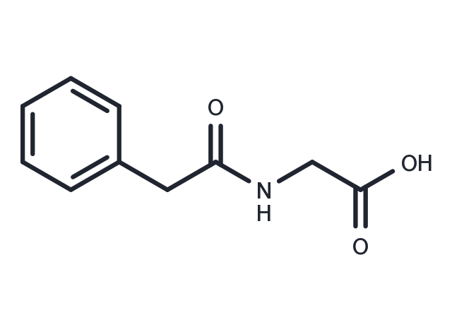 2-(2-Phenylacetamido)acetic acid Chemical Structure