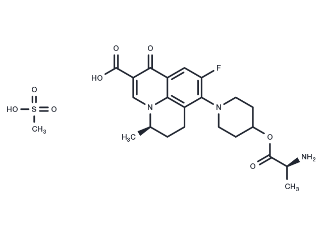 Alalevonadifloxacin Chemical Structure