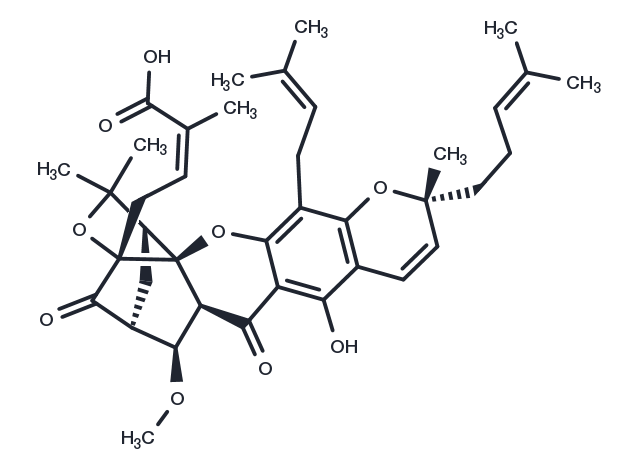 Gambogoic acid A Chemical Structure