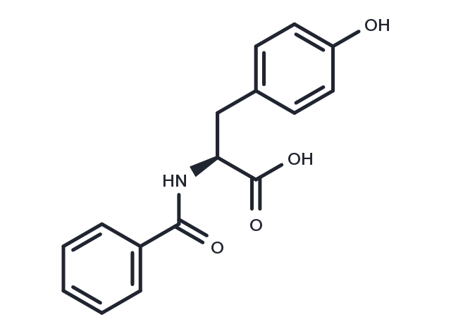 N-Benzoyltyrosine Chemical Structure