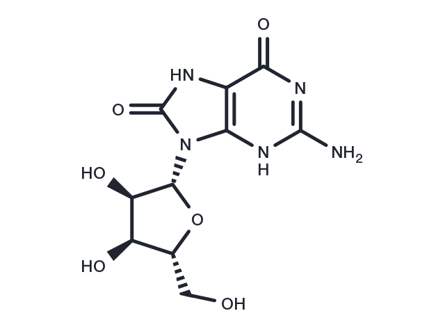 8-Hydroxyguanosine Chemical Structure