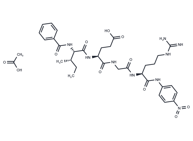 Bz-IEGR-pNA (acetate) Chemical Structure