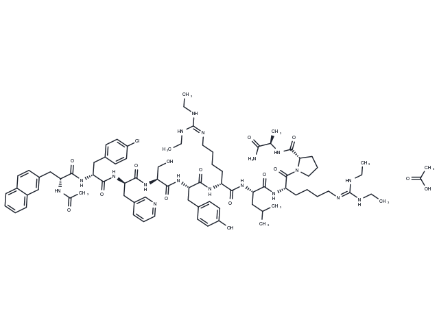 Ganirelix Acetate Chemical Structure