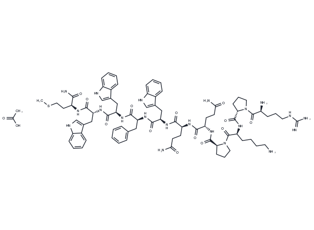 [D-Trp7,9,10]-Substance P acetate Chemical Structure