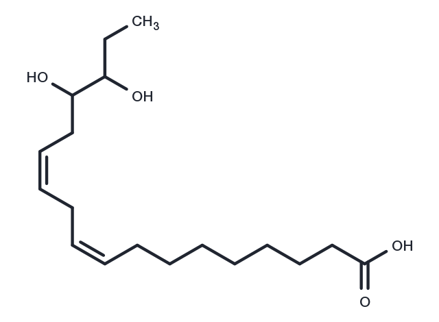 15,16-Dihydroxyoctadeca-9Z,12Z-dienoic acid Chemical Structure