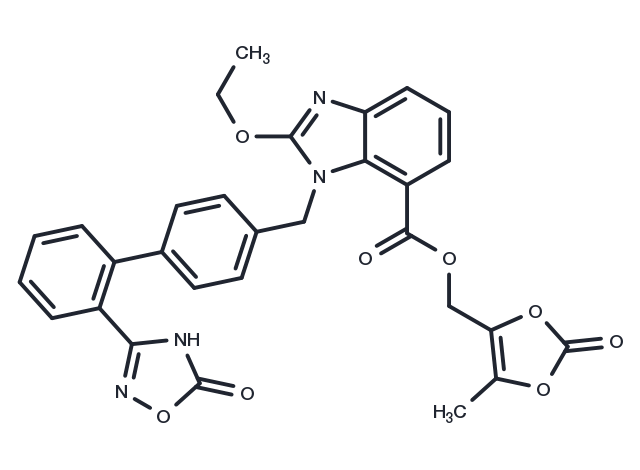 Azilsartan Medoxomil Chemical Structure