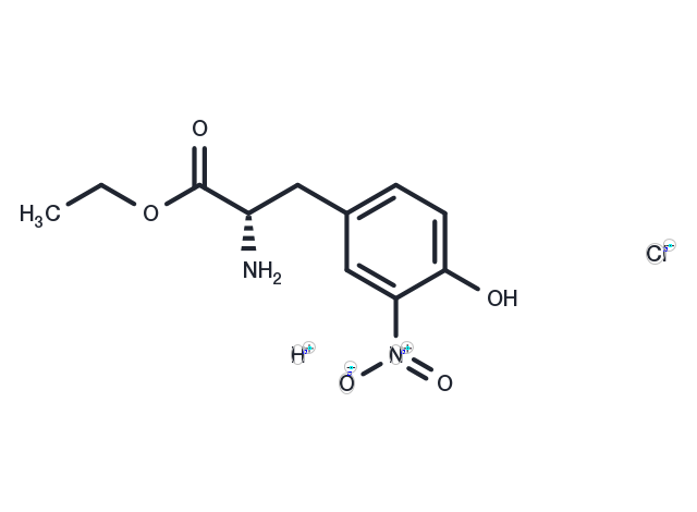 3-Nitro-L-tyrosine ethyl ester hydrochloride Chemical Structure