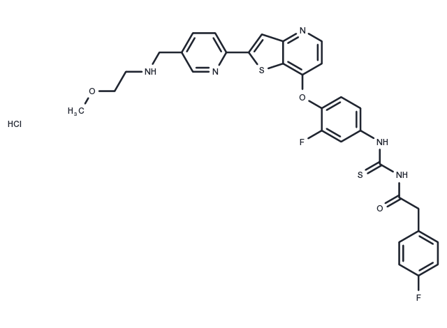 Glesatinib hydrochloride Chemical Structure