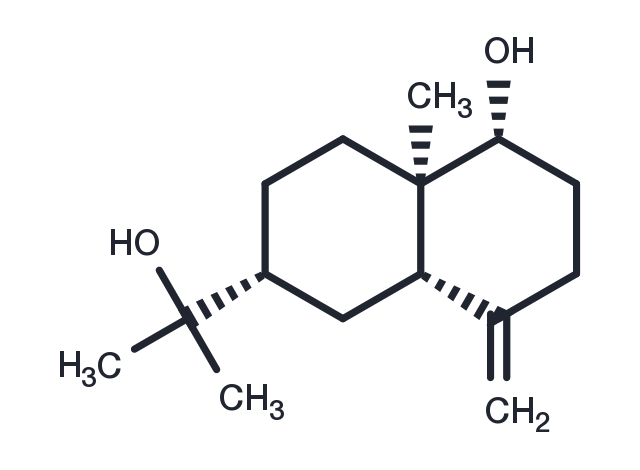 1beta-Hydroxy-beta-eudesmol Chemical Structure