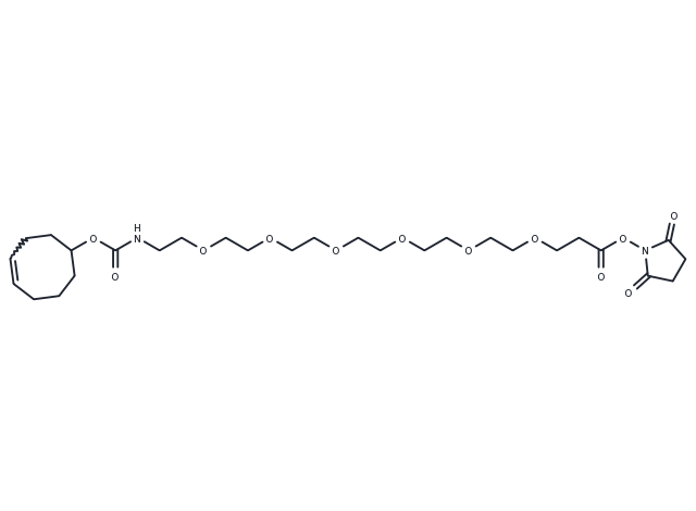 TCO-PEG6-NHS ester Chemical Structure