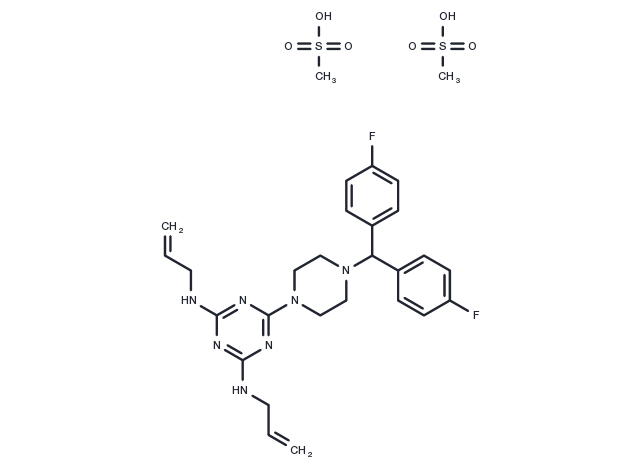 Almitrine mesylate Chemical Structure