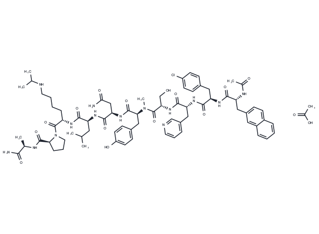 Abarelix Acetate (183552-38-7 free base) Chemical Structure