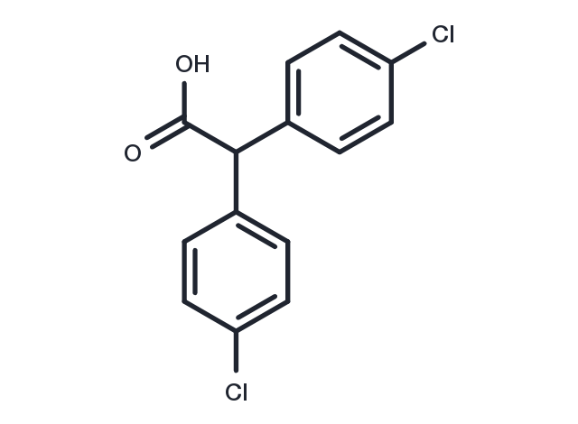 Bis(p-chlorophenyl)acetic acid Chemical Structure