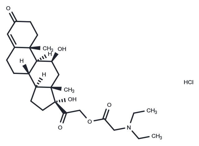Hydrocortamate Hydrochloride Chemical Structure