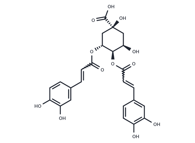 3,4-Dicaffeoylquinic acid Chemical Structure