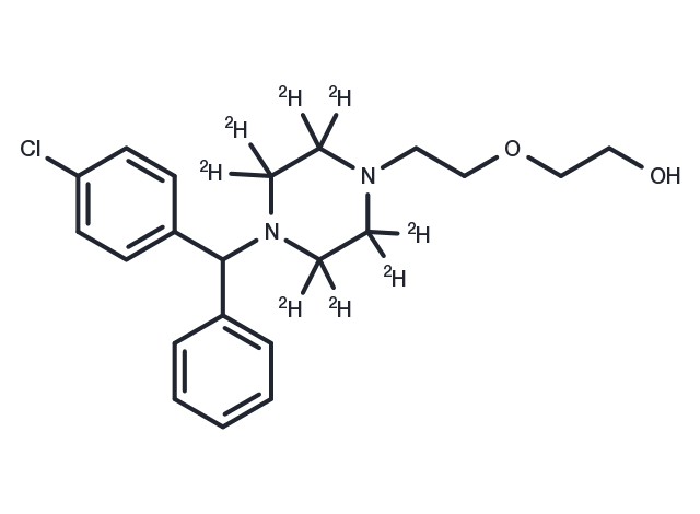 Hydroxyzine D8 Chemical Structure