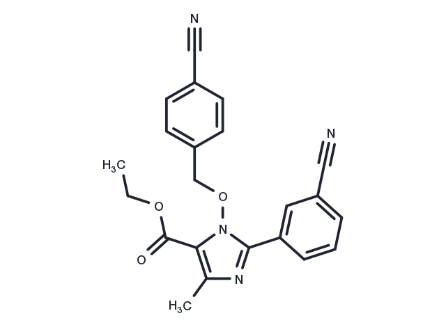 ethyl 1-[(4-cyanobenzyl)oxy]-2-(3-cyanophenyl)-4-methyl-1H-imidazole-5-carboxylate