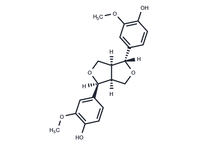 (-)-Epipinoresinol Chemical Structure
