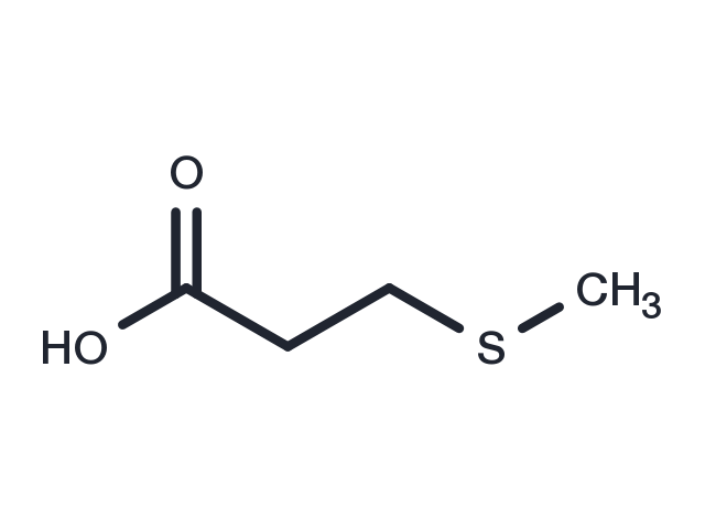 3-(Methylthio)propionic acid Chemical Structure