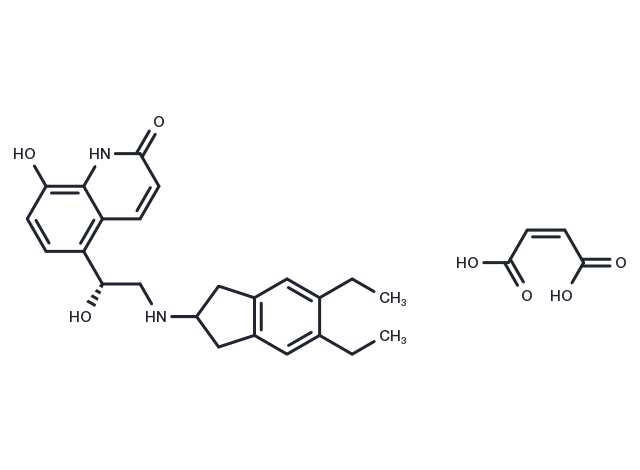 Indacaterol maleate Chemical Structure