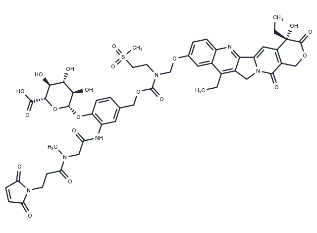 MAC glucuronide phenol-linked SN-38 Chemical Structure