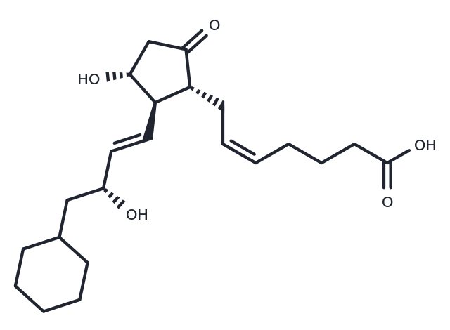 8-iso-16-cyclohexyl-tetranor Prostaglandin E2 Chemical Structure