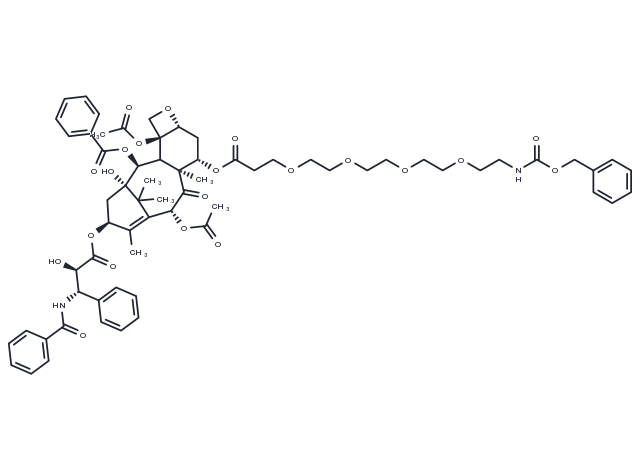 7-O-(Cbz-N-amido-PEG4)-paclitaxel Chemical Structure