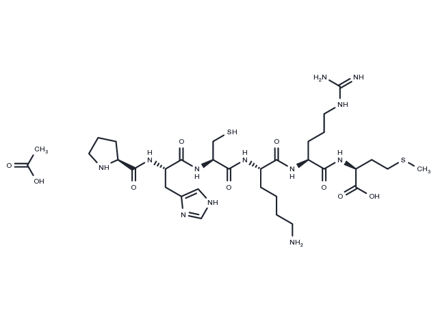 Antioxidant peptide A acetate Chemical Structure