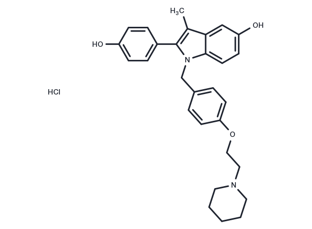Pipendoxifene hydrochloride Chemical Structure