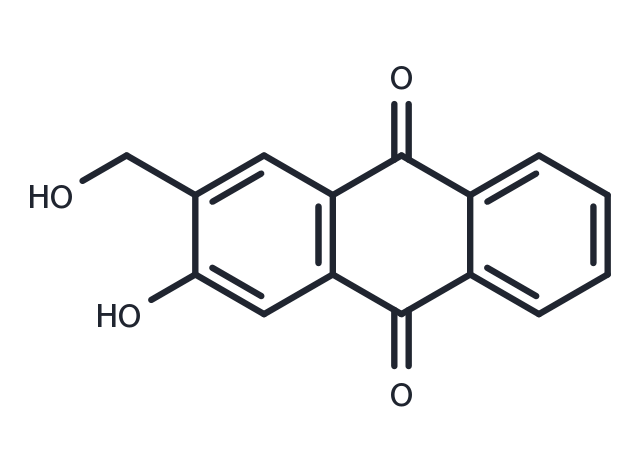 2-Hydroxy-3-(hydroxymethyl)anthraquinone Chemical Structure