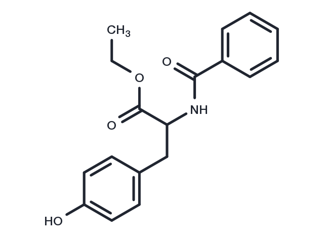 N-Benzoyl-L-tyrosine ethyl ester Chemical Structure