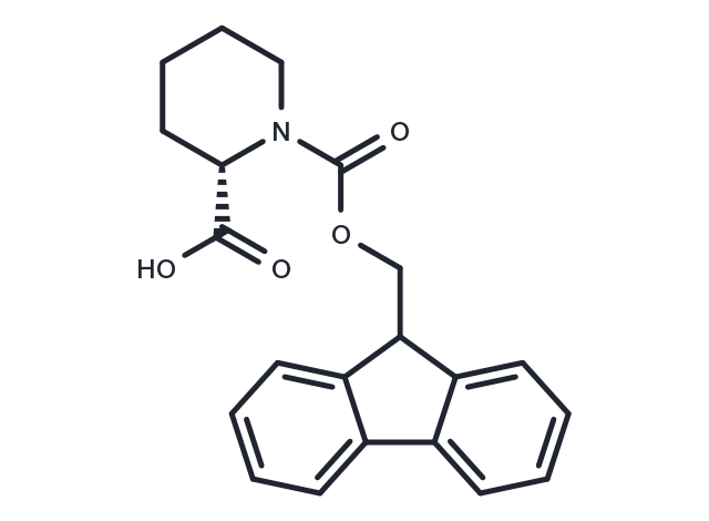 (S)-1-(((9H-Fluoren-9-yl)methoxy)carbonyl)piperidine-2-carboxylic acid Chemical Structure