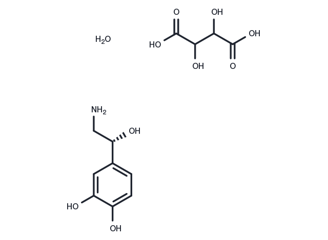 Noradrenaline bitartrate Chemical Structure