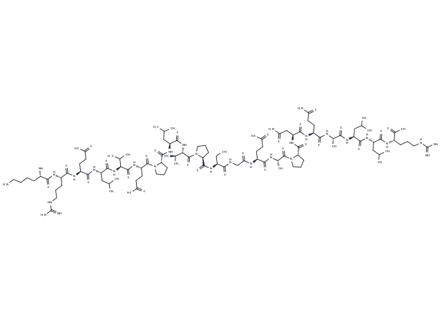 EGF-R (661-681) T669 Peptide Chemical Structure