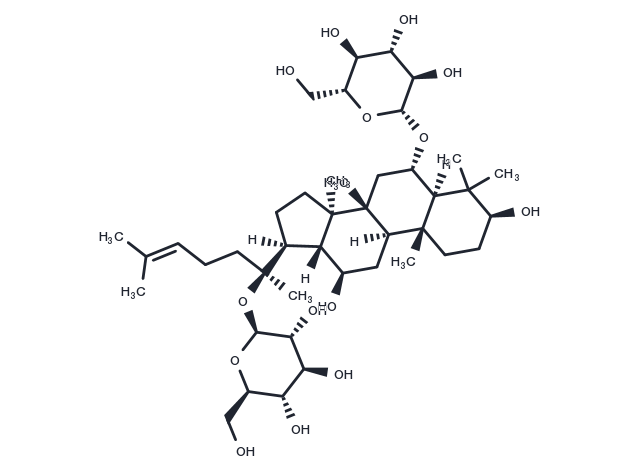 Ginsenoside Rg1 Chemical Structure