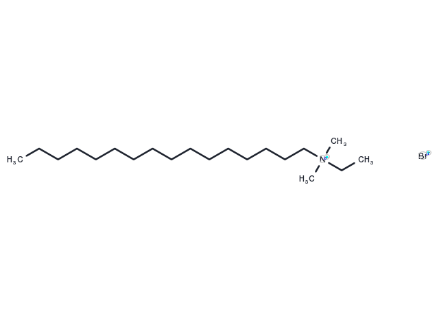 Cetyldimethylethylammonium Bromide Chemical Structure