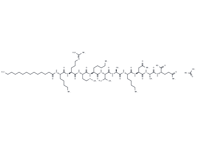 Pep2m, myristoylated acetate Chemical Structure