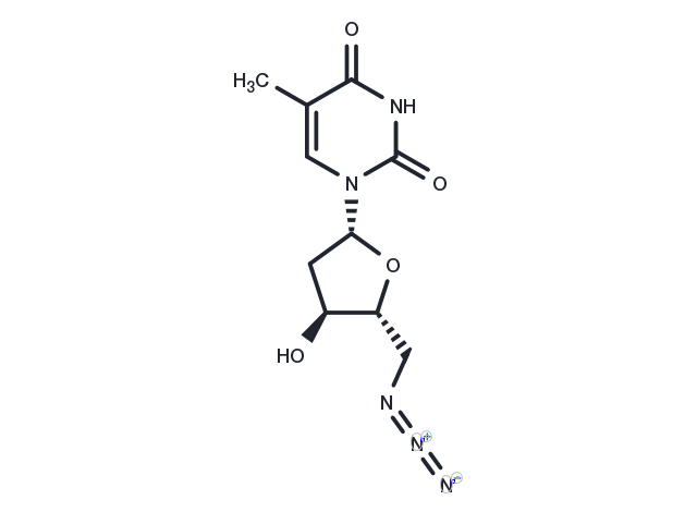 5’-Azido-5’-deoxythymidine Chemical Structure