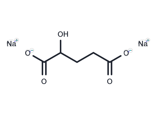 DL-α-Hydroxyglutaric acid disodium salt Chemical Structure