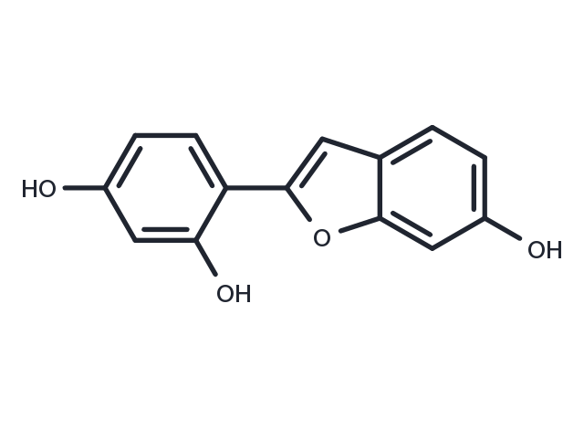 2-(2,4-Dihydroxyphenyl)-6-hydroxybenzofuran Chemical Structure