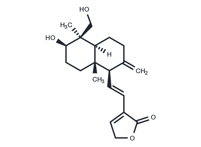 14-Deoxy-11,12-didehydroandrographolide Chemical Structure