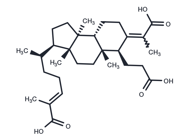 3,4-Secocucurbita-4,24-diene-3,26,29-trioic acid Chemical Structure