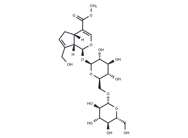 Genipin 1-β-D-gentiobioside Chemical Structure