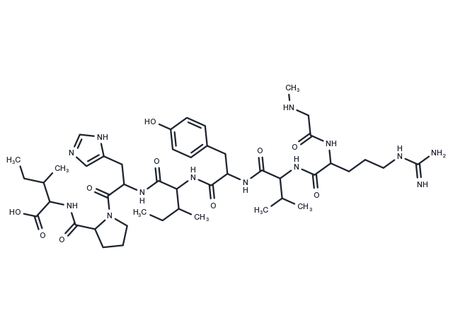 [Sar1, Ile8]-Angiotensin II Chemical Structure