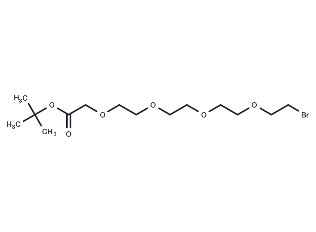 Br-PEG4-CH2-Boc Chemical Structure