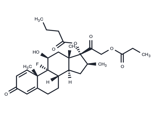 Betamethasone-17-butyrate-21-propionate Chemical Structure