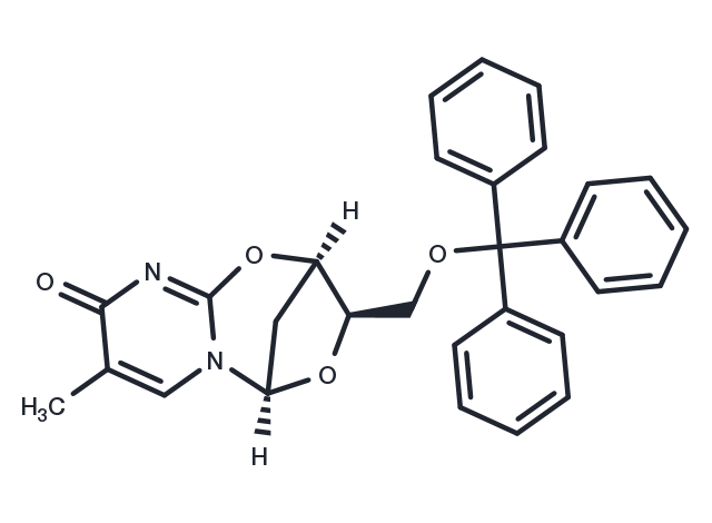 5’-O-Trityl-2,3’-anhydrothymidine Chemical Structure