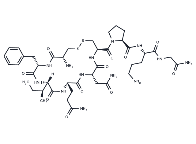 (Phe2,Orn8)-Oxytocin Chemical Structure