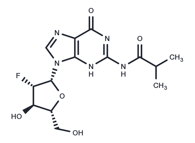 N2-iso-Butyroyl-2’-fluoro-2’-deoxyarabinoguanosine Chemical Structure