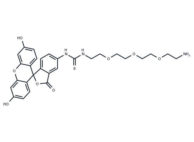 Fluorescein-PEG3-amine Chemical Structure